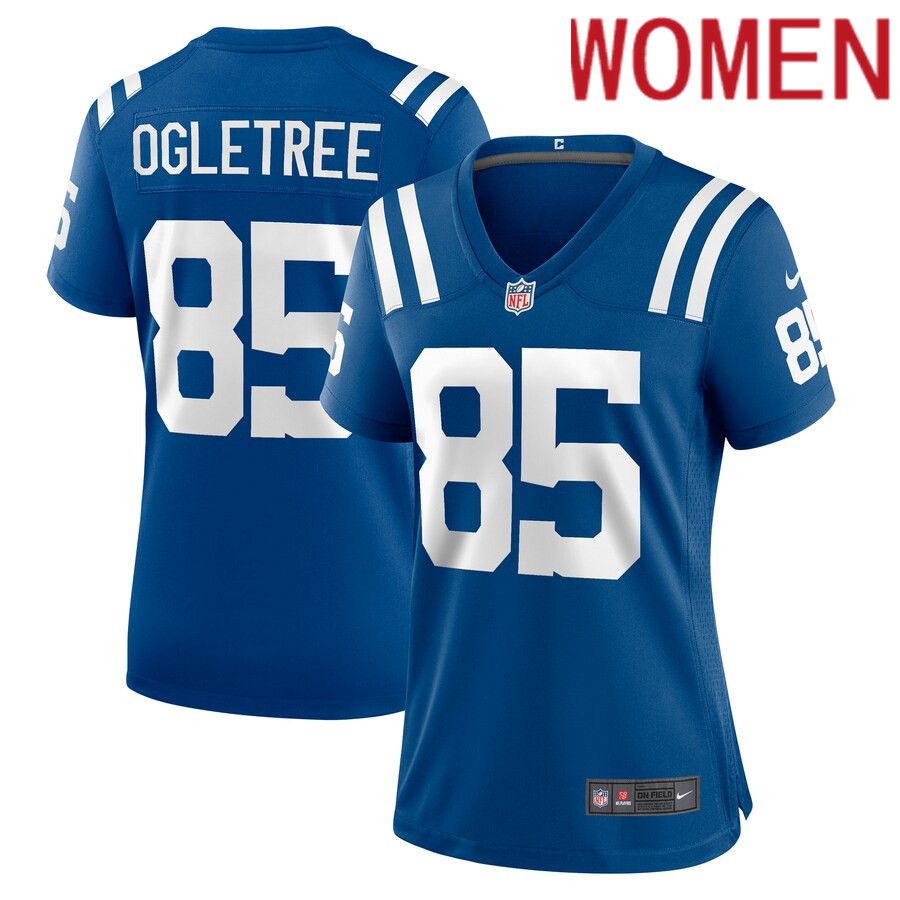 Women Indianapolis Colts #85 Andrew Ogletree Nike Royal Player Game NFL Jersey